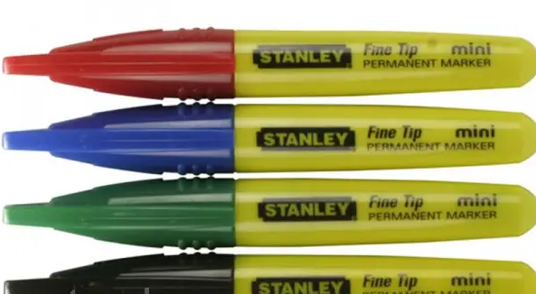 Маркер будівельний 4 кольори міні Stanley з загостреним наконечником (72шт/уп)