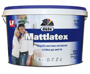 Фарба В/Е Dufa Mattlatex (стійка до миття) D100 14кг матова