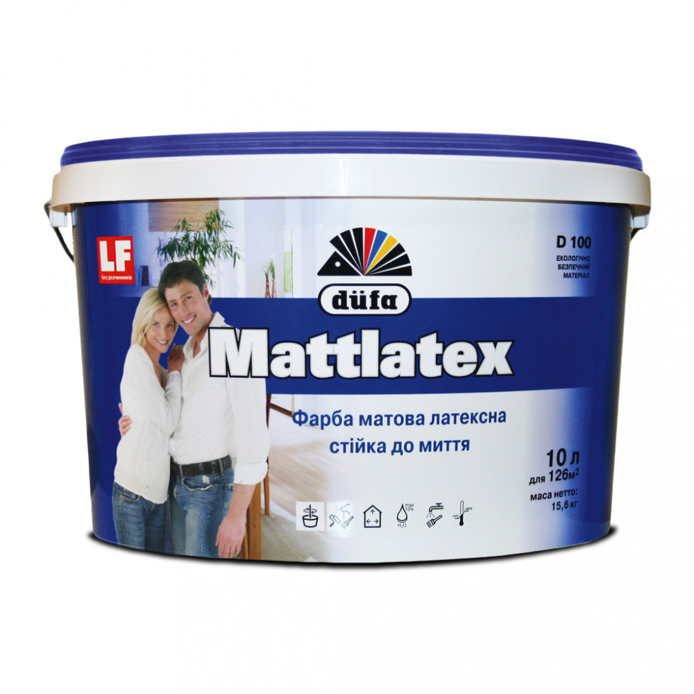 Фарба В/Е Dufa Mattlatex (стійка до миття) D100 1,4кг матова
