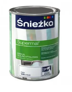 Фарба Sniezka емаль 0,8 л біла Польша F500 //8