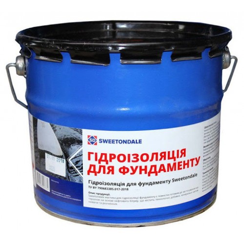 Мастіка бітумно-каучукова універсальна  OREOL 20кг (фундамент- покрівля)
