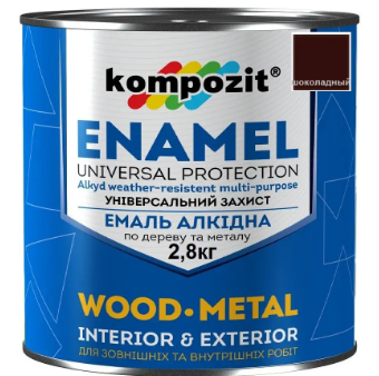 Емаль Композит ПФ-115 шоколадна 2,8кг
