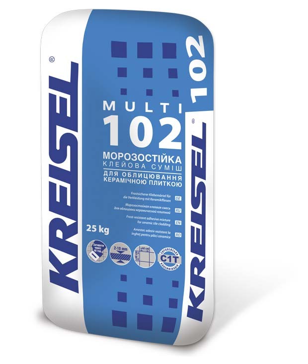 Kreisel 102 Клей для плитки  25 кг морозостійкий (54м/пал)