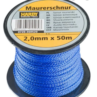 Шнур розмічувальний каменяра Hardy 1,3*50м