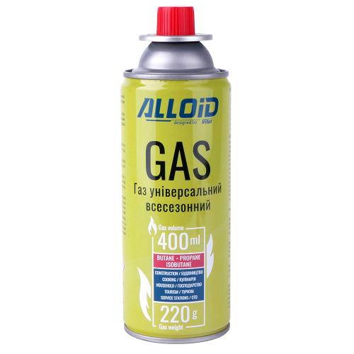Газ в балоні 220 гр ALLOID  (від -20°C до +40°C) (28шт/яш)