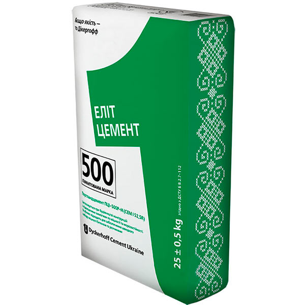 Цемент Dyckerhoff/Здолбунів ПЦ І 500Р-Н (CEM I 52,5 R) 25кг / пал. 56