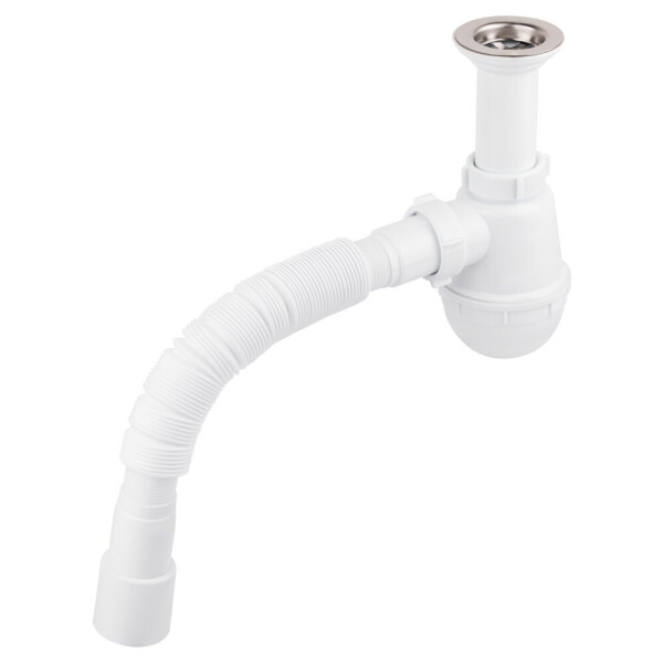 Lidz(WHI) 60 05 М001 00Сифон для кухні випуск 70мм (вихід50мм)
