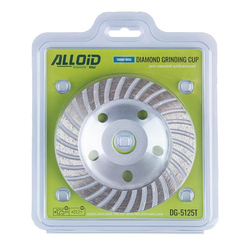 Диск алмазний шліфувальний Alloid 125мм TURBO Wave