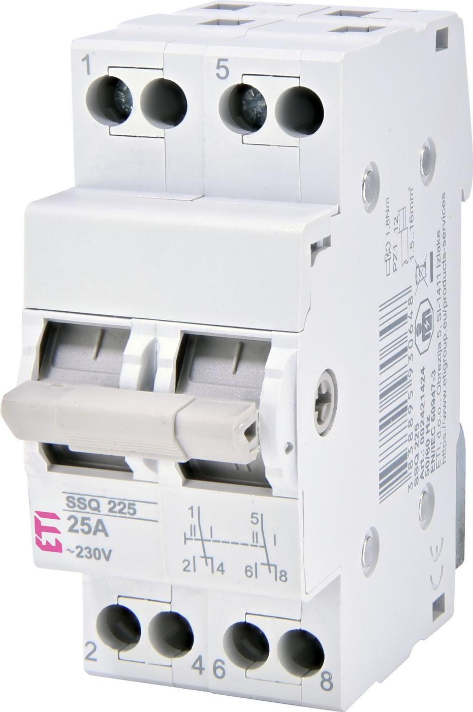 Перемикач навантаження ETI SSQ 363 "1-0-2" 3p 63A