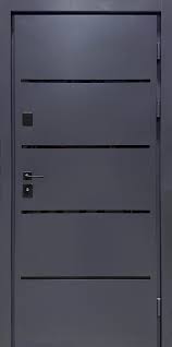Двері вх. TERMO  LOFT метл RAL 7024 960 Праві