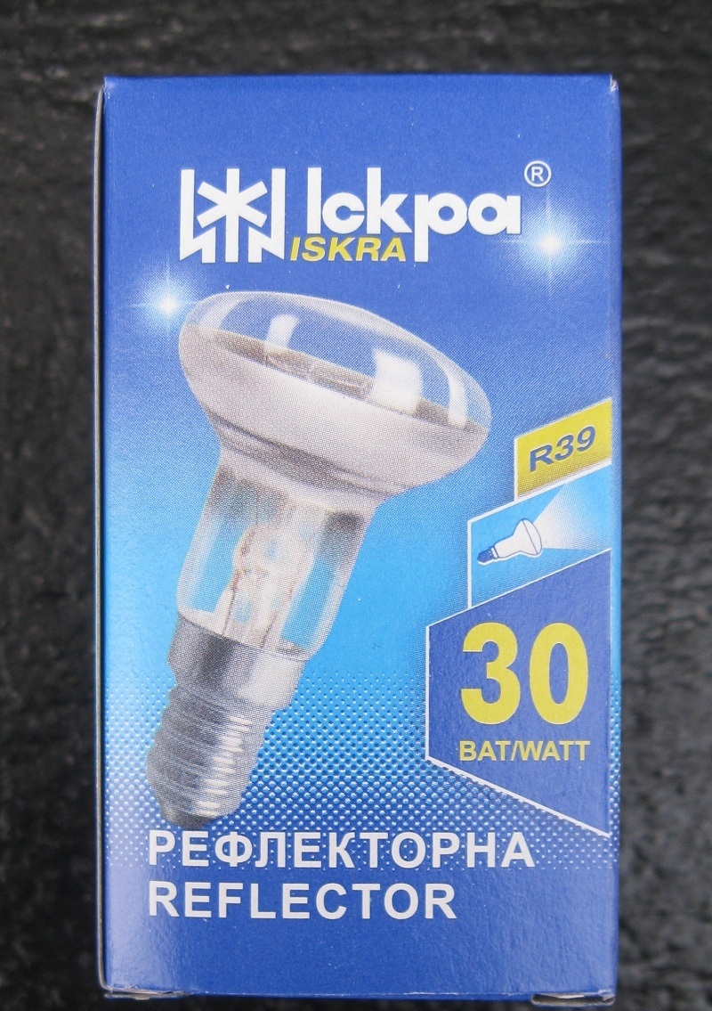 Лампа розжарювання рефлекторна Іскра R39 E14 30Вт