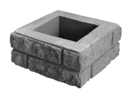 Стовб набірний"Цегла"30*30*14 cірий