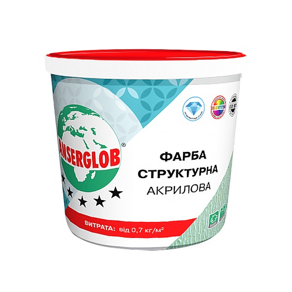 Фарба Anserglob структурна акрилова 28кг