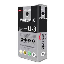 Wallmix U-3 ЦПС (Цементно-піщана суміш) 25кг/ для стяжки ,штукатурки ін./