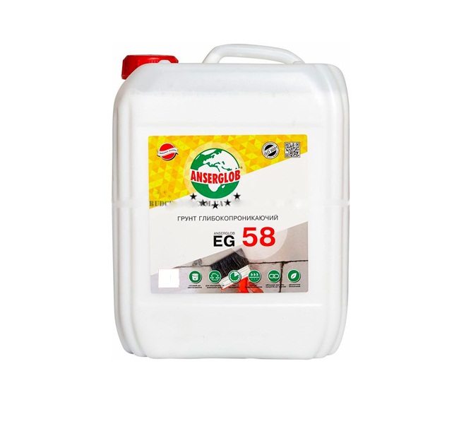 Anserglob EG-58 Грунтівка глибокопроникна  5л. (120шт.пал.)