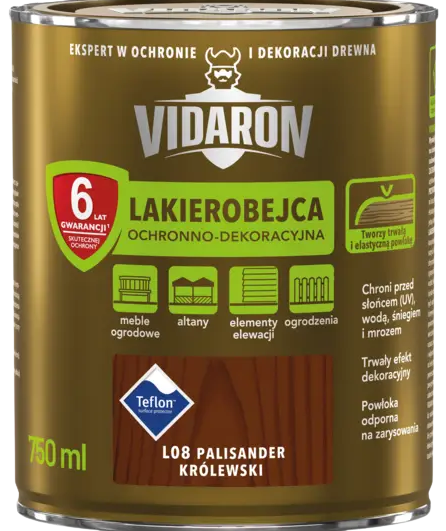 Sniezka Vidaron Лакобейц д/дерева 0,75 л Американське червоне дерево L 06
