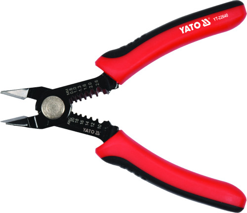 Бокорізи для електропровідників YATO, L=140 мм, AWG 20-10; 0,8-2.6 мм²