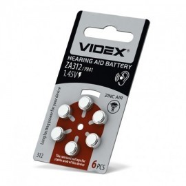 Батарейка повітряно-цинкова Videx ZA312 (PR41)