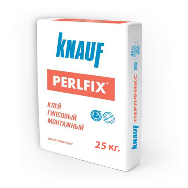 Клей для монтажу ГКЛ Perlfix Knauf 25кг  /50шт пал.