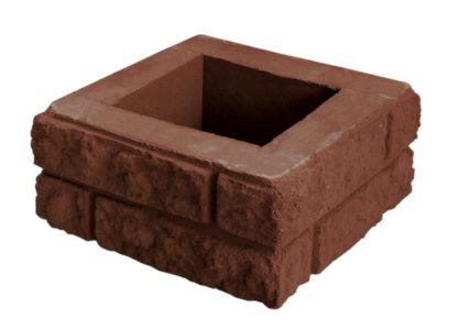 Стовб набірний"Цегла"30*30*14 коричневий — фото 2