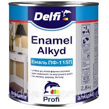Емаль Delfi 2,8 кг яр. блакитна