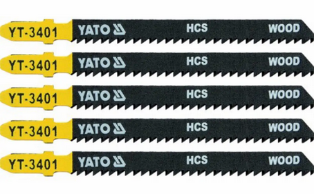 Пильне полотно д/лобзика(метал.керам) YATO 5шт L75мм (поштучно)