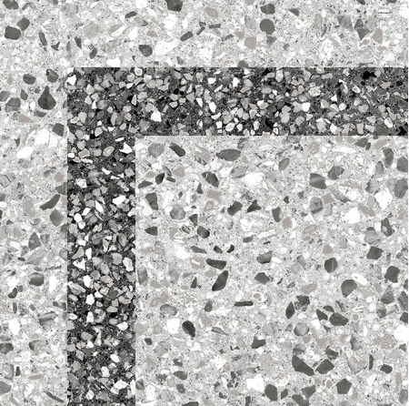 Плитка підлога Steps сіра(corner) 300*300