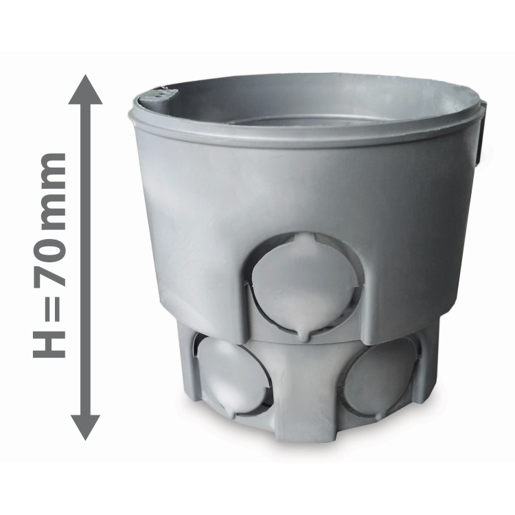 Коробка для бетону і цегли d75, h70мм, негорюча