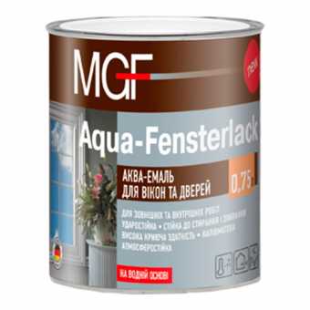 Акваемаль MGF Agua-Fensterlack для вікон та дверей 0.75л