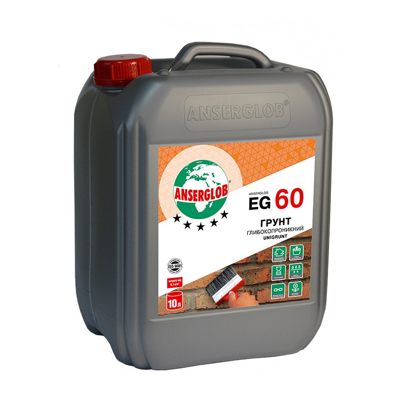 Anserglob EG-60 Грунтівка глибокопроникна 10л. (60шт/пал.)