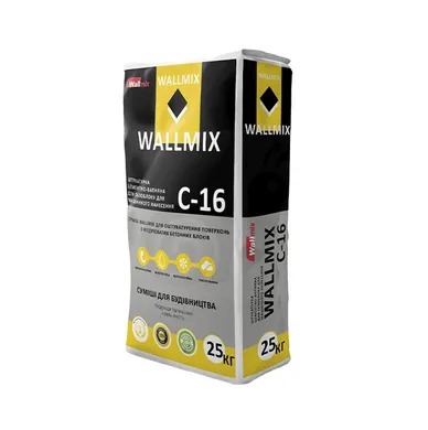 Штукатурка цементно-вапняна Wallmix С-16 універсальна