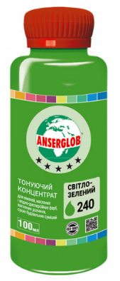 Концентрат тонуючий Anserglob 100 мл №240 світло-зелений