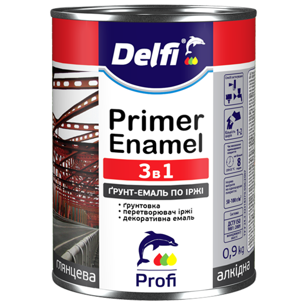 Емаль Delfi 0,9 кг світло-зелена — фото 2