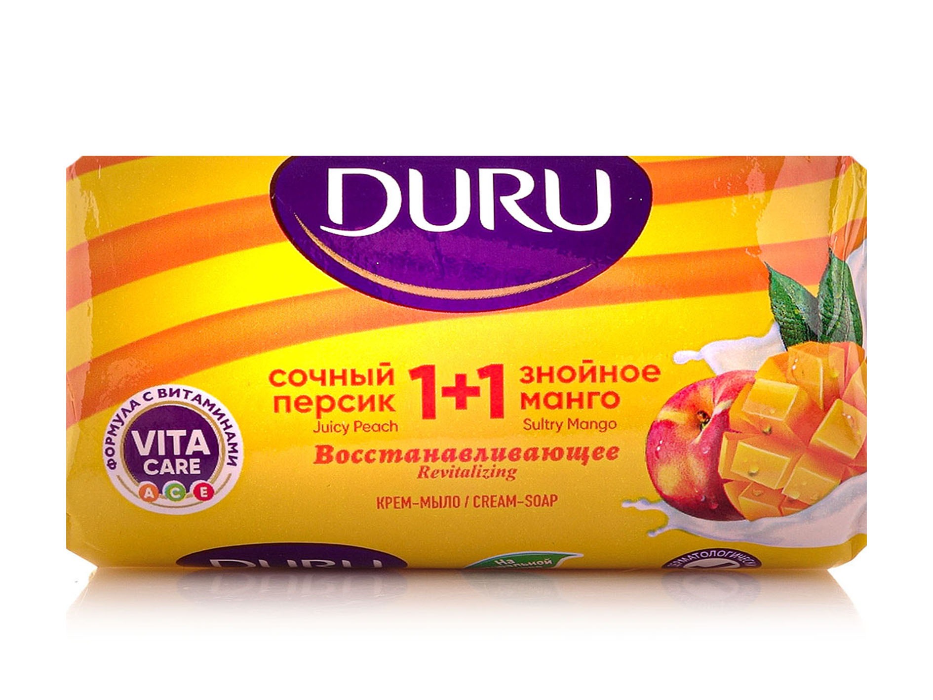 Дуру 1+1 мило 80 г Персик+Манго