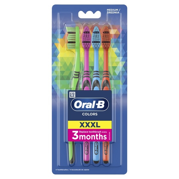 Зубна щітка "Oral -В" Колорс 40середня /4шт/