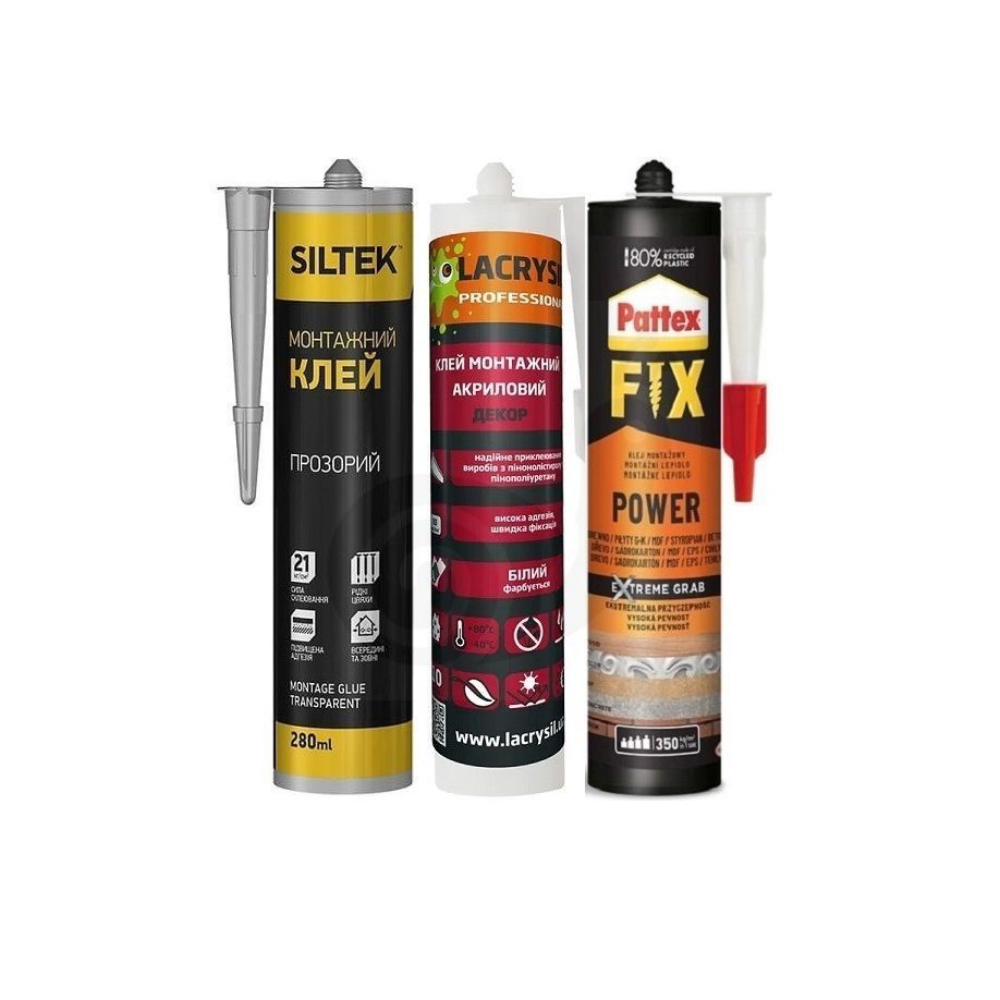 Рідкі цвяхи PATTEX Fix Decor клей монтажний 380г тубус (12шт)