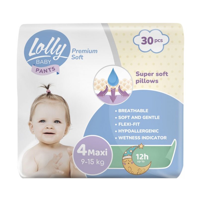 Лоллі Підгузки-трусики Преміум Extra Soft 3 (38шт) 4-9кг