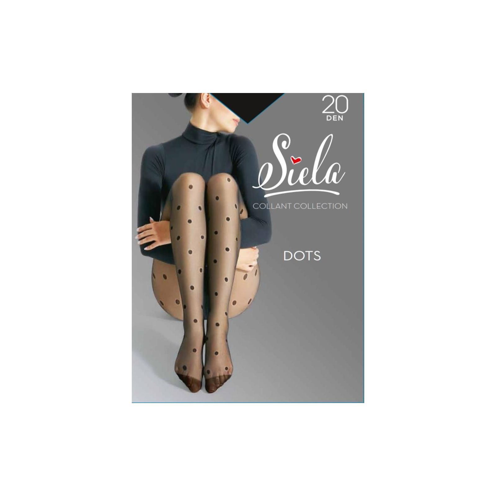 Колготи Siela Dots 20d nero-3 — фото 2