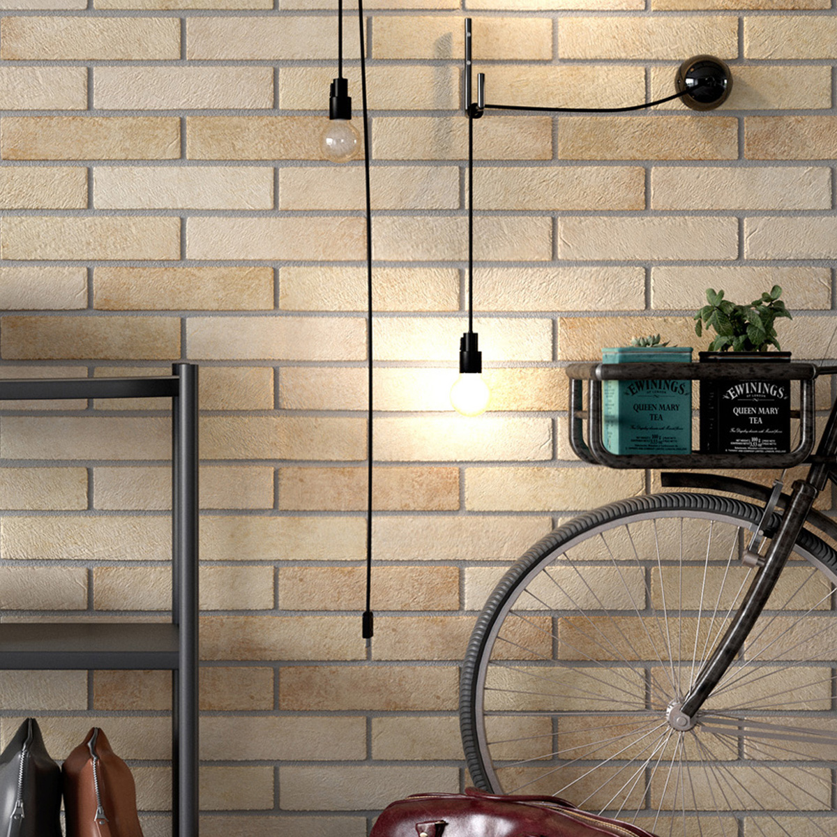 Плитка стіна Brick Seven Tones бежевий 250*60 (кратно ящику 0,69 м.кв) — фото 3