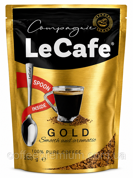 Кава LeCafe Gold 200 гр /ящ. 6 шт/ — фото 3