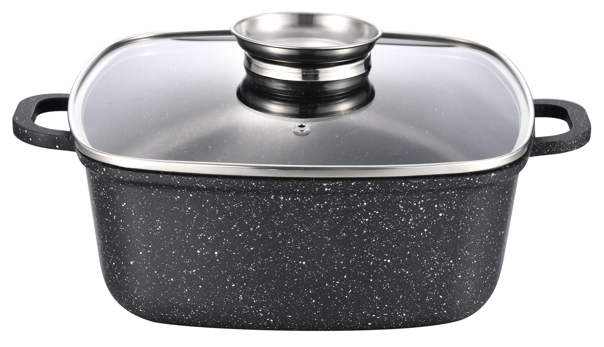 Каструля GUSTO покриття Marble квадр 20*9см/2,8л.