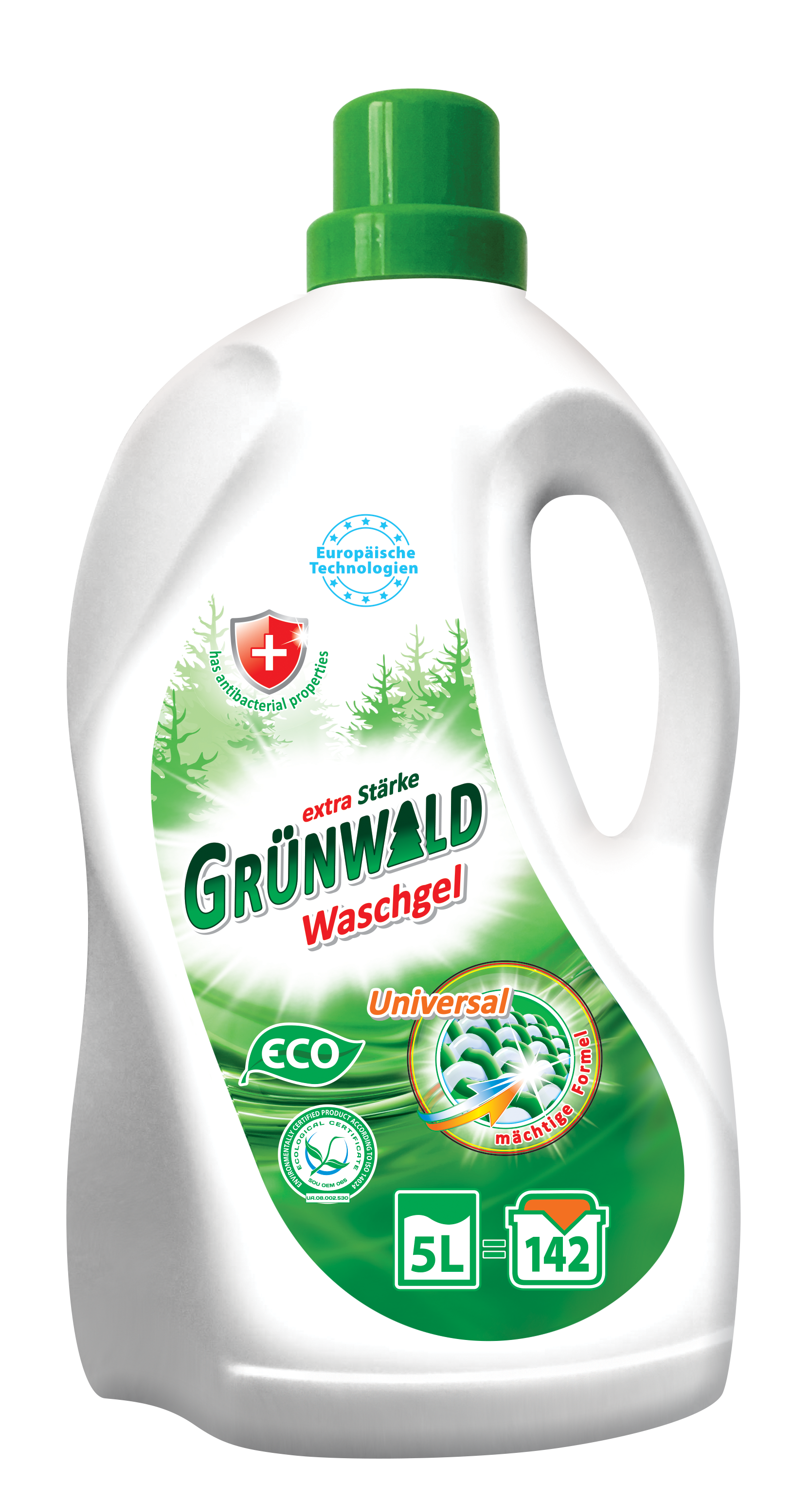 Гель для прання Grunwald Колор+білі речі, 5 л