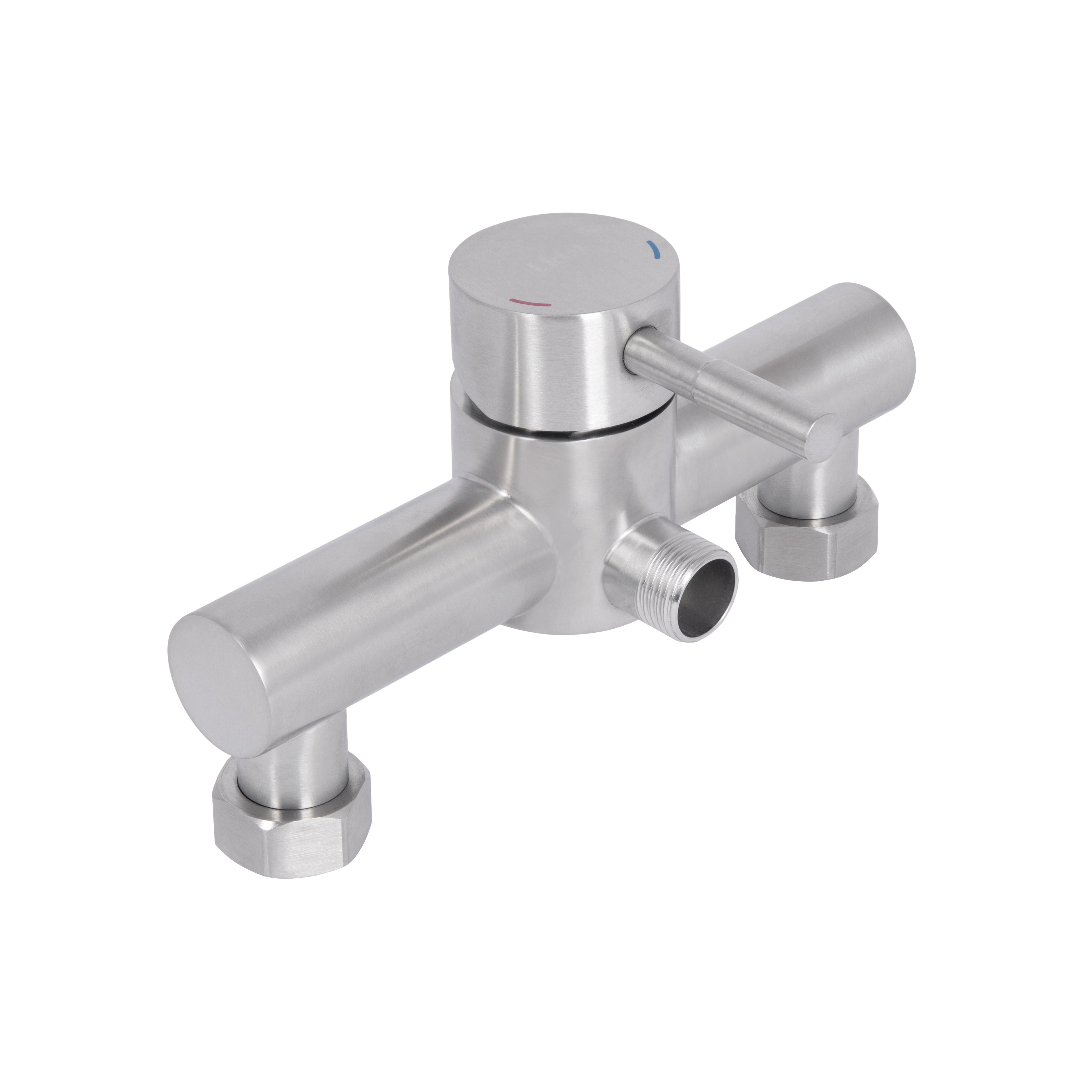 Змішувач для душу Aria 010, Nickel (k35) із душовим гарнітуром Lidz — фото 2