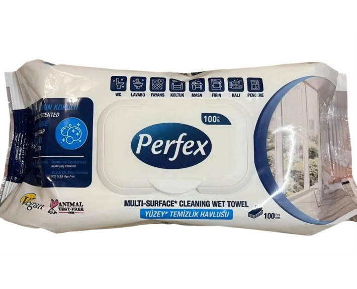 Серветки вологі Perfex д/оч поверхонь білий оцет+сода 100шт — фото 2