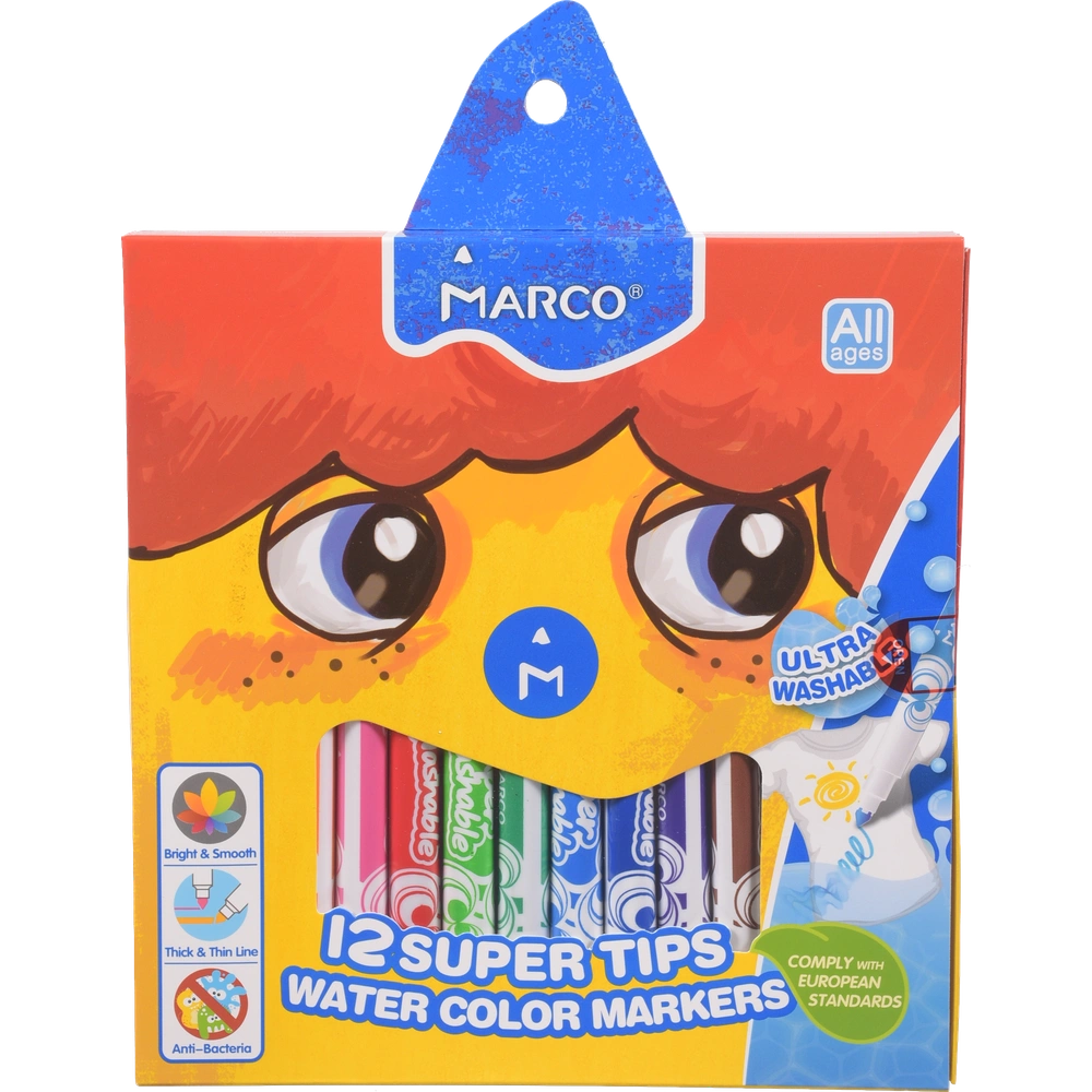 Фломастери Marco, 12 шт