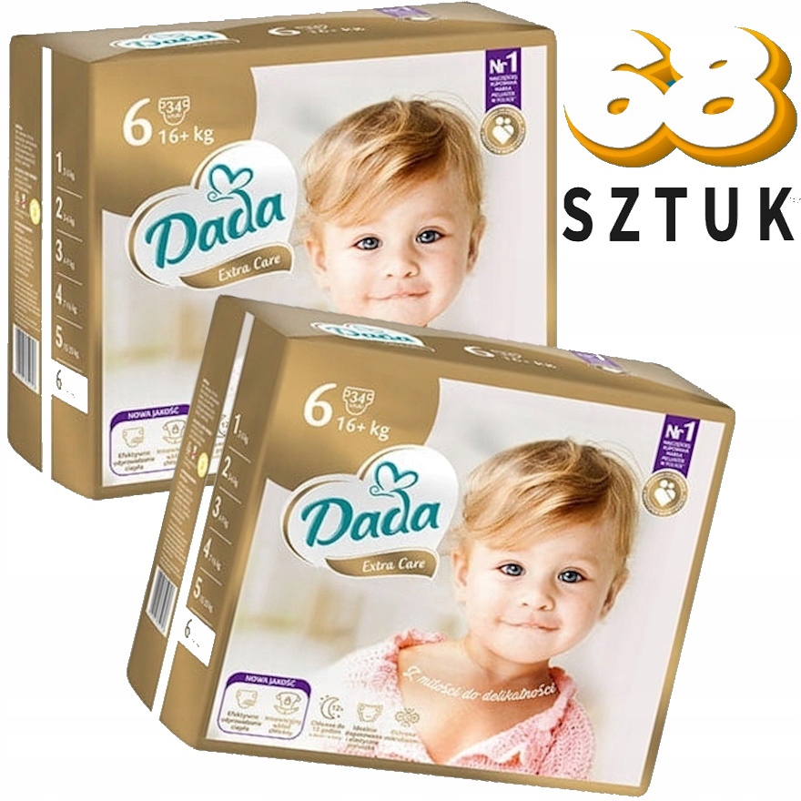 ДАДА памперс 6 Екстра Софт(16+ кг) XL (38шт)