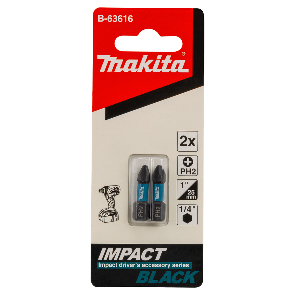 Біта Impact S&R PH2 x 25mm,2шт/уп за упаковку