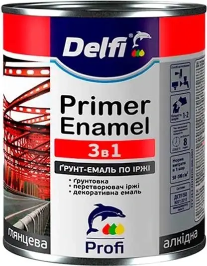 Емаль Delfi 0,9 кг сіра — фото 3