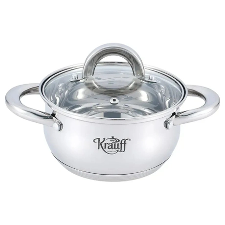 Каструля нерж скл криш "Krauff" 1,5л 16см 26-238-017