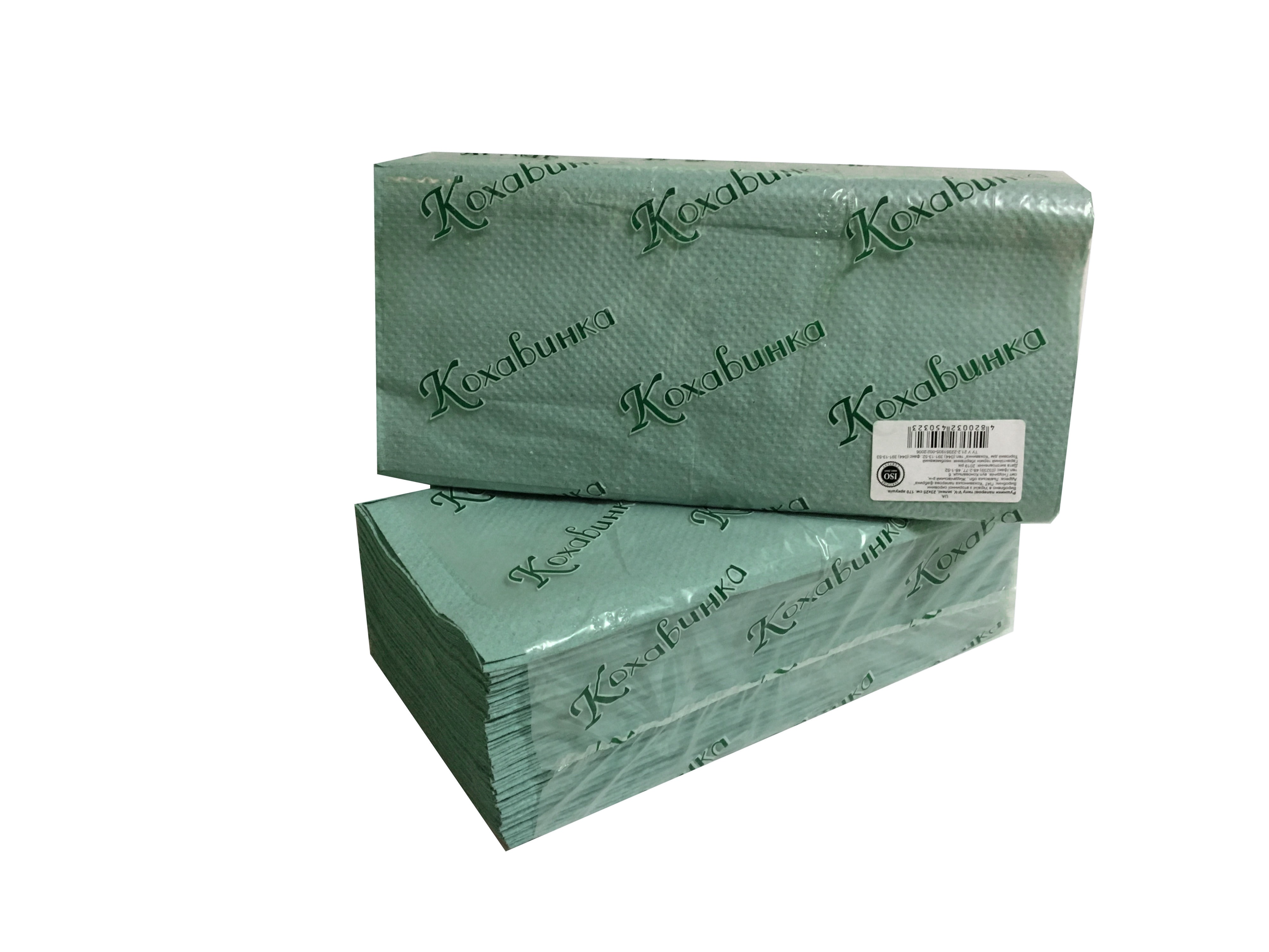 Рушник папер Кохавинка зелений. 600арк